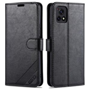 For vivo Y52s AZNS Sheepskin Texture Horizontal Flip Leather Case with Holder & Card Slots & Wallet(Black) (AZNS) (OEM)