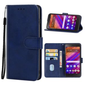 For BLU View 1 Leather Phone Case(Blue) (OEM)