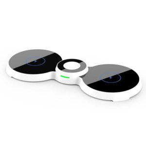 H20 15W QI Standard 3 in 1 Planar Figure-8-shaped Magnetic Wireless Charger for Phones & Apple Watch & AirPods(White) (OEM)