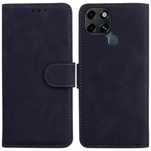 For Infinix Smart 6 Skin Feel Pure Color Flip Leather Phone Case(Black) (OEM)