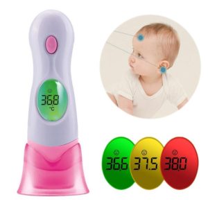 GT Infrared Body Thermometer Digital LCD Electronic Thermometer Ear Forehead Kids Fever Health Care Tool(Pink) (OEM)