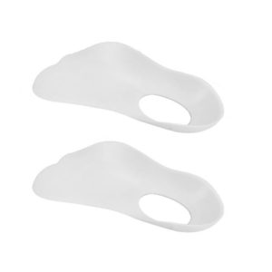 Flat Foot Orthopedic Insole Arch Collapse Support Pad Adult And Child Foot Valgus Orthosis L (White) (OEM)