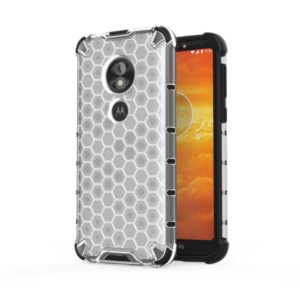 For Motorola Moto E5 Play Go Shockproof Honeycomb PC + TPU Case(White) (OEM)