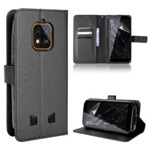For Oukitel WP18 Diamond Texture Leather Phone Case(Black) (OEM)