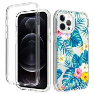 For iPhone 11 Pro 2 in 1 High Transparent Painted Shockproof PC + TPU Protective Case (Banana Leaf) (OEM)