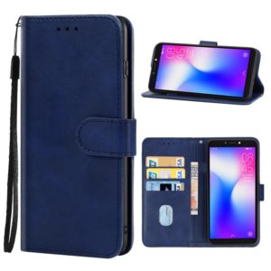 For TECNO Pop 2 Leather Phone Case(Blue) (OEM)
