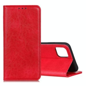 For Galaxy S10 Lite / A91 Magnetic Retro Crazy Horse Texture Horizontal Flip Leather Case with Holder & Card Slots(Red) (OEM)