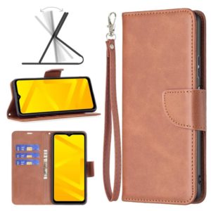 For ZTE Blade A71 Retro Lambskin Texture Leather Phone Case(Brown) (OEM)