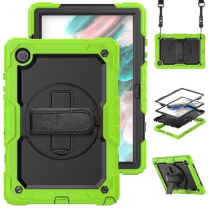 For Samsung Galaxy Tab A8 10.5 2021 X200 / X205 Silicone + PC Tablet Case(Black + Yellow Green) (OEM)