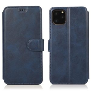 For iPhone 12 mini Calf Texture Magnetic Buckle Horizontal Flip Leather Case with Holder & Card Slots & Wallet & Photo Frame(Blue) (OEM)