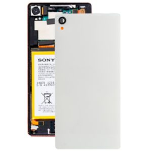 Original Glass Housing Back Cover for Sony Xperia Z3 / D6653(White) (OEM)