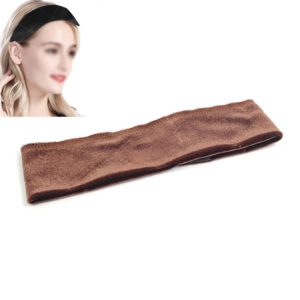 3 PCS Handmade Velvet Wig Hair Band Wig Fixed Headband(Brown) (OEM)