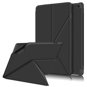 For Amazon Kindle Fire HD 10 / 10 Plus 2021 Multi-folding Horizontal Flip PU Leather Shockproof Case with Holder(Black) (OEM)