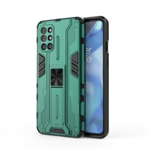 For OnePlus 9R Supersonic PC + TPU Shock-proof Protective Case with Holder(Green) (OEM)