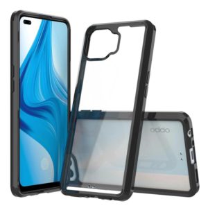For OPPO A93 Shockproof Scratchproof TPU + Acrylic Protective Case(Black) (OEM)