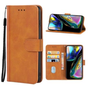 For Motorola Moto G82 Leather Phone Case(Brown) (OEM)