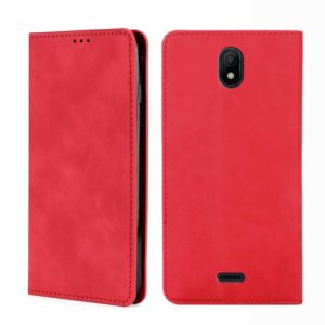 For Nokia C100 Skin Feel Magnetic Horizontal Flip Leather Phone Case(Red) (OEM)