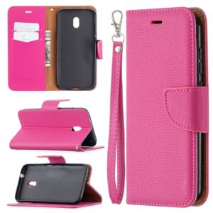 For Nokia C1 Plus Litchi Texture Pure Color Horizontal Flip Leather Case with Holder & Card Slots & Wallet & Lanyard(Rose Red) (OEM)