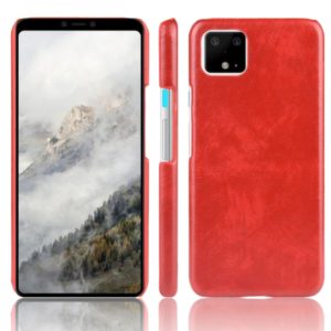Shockproof Litchi Texture PC + PU Case For Google Pixel 4(Red) (OEM)