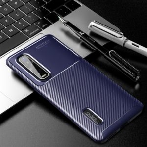 For Sony Xperia 10 II Carbon Fiber Texture Shockproof TPU Case(Blue) (OEM)