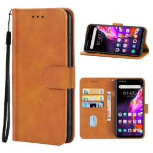 Leather Phone Case For Infinix Hot 10s(Brown) (OEM)