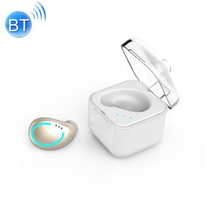M-B8 Bluetooth 5.0 Mini Invisible In-ear Stereo Wireless Bluetooth Earphone with Charging Box (Gold) (OEM)