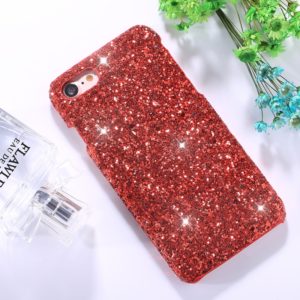 For iPhone SE 2020 & 8 & 7 Colorful Sequins Paste Protective Back Cover Case (Red) (OEM)