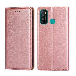 For Infinix Hot 9 / Note 7 Lite X655C Gloss Oil Solid Color Magnetic Leather Phone Case(Rose Gold) (OEM)