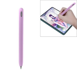 For Huawei M-pencil Stylus Touch Pen Integrated Non-slip Silicone Protective Cover(Light Purple) (OEM)