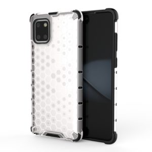 For Galaxy Note10 Lite Shockproof Honeycomb PC + TPU Case(White) (OEM)