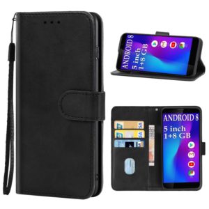 Leather Phone Case For Leangoo Z10(Black) (OEM)