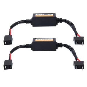 2 PCS H7 Car Auto LED Headlight Canbus Warning Error-free Decoder Adapter for DC 9-16V/20W-40W (OEM)