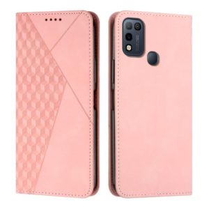 For Infinix Hot 11 Play/10 Play/Smart 5 2021 Diamond Splicing Skin Feel Magnetic Leather Phone Case(Rose Gold) (OEM)