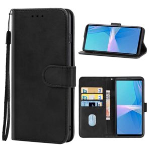 Leather Phone Case For Sony Xperia 10 III Lite(Black) (OEM)