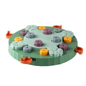Pet Puzzle Slow Feeder Cat And Dog Food Tray Toy(Green Claw Seal) (OEM)