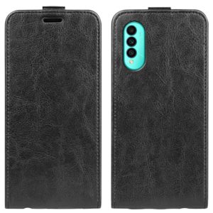 For Wiko T50 R64 Texture Vertical Flip Leather Phone Case(Black) (OEM)