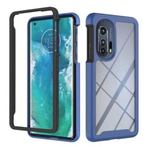 For Motorola Edge+ 2022 Starry Sky Solid Color Series PC + TPU Phone Case(Blue) (OEM)
