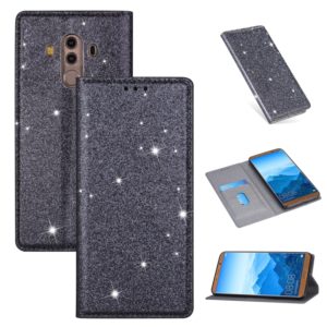 For Huawei Mate 10 Pro Ultrathin Glitter Magnetic Horizontal Flip Leather Case with Holder & Card Slots(Gray) (OEM)