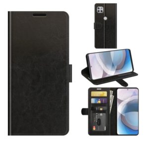 For Motorola Moto One 5G Ace R64 Texture Single Horizontal Flip Protective Case with Holder & Card Slots & Wallet& Photo Frame(Black) (OEM)