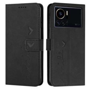 For Infinix Note 12 VIP Skin Feel Heart Pattern Leather Phone Case(Black) (OEM)