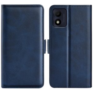 For Alcatel 1B 2022 Dual-side Magnetic Buckle Horizontal Flip Leather Phone Case(Dark Blue) (OEM)
