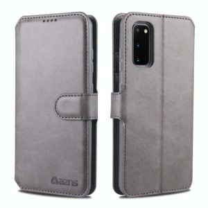 For Samsung Galaxy S20 Plus AZNS Calf Texture Horizontal Flip Leather Case, with Holder & Card Slots & Wallet & Photo Frame(Grey) (AZNS) (OEM)
