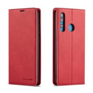For Huawei P Smart+ (2019) Forwenw Dream Series Oil Edge Strong Magnetism Horizontal Flip Leather Case with Holder & Card Slots & Wallet & Photo Frame(Red) (Forwenw) (OEM)