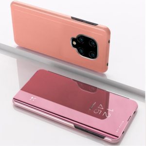 For Xiaomi Redmi Note9 Pro/Note9 Pro Max/Note 9S Plated Mirror Horizontal Flip Leather Case with Holder(Rose Gold) (OEM)