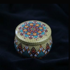 Mini Gift Jewelry Tin Box Cookie Candy Tea Storage Round Drum Tinplate Box Drawer Organizer(Style A) (OEM)