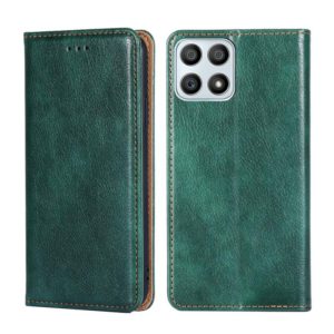For Honor X30i Gloss Oil Solid Color Magnetic Flip Leather Phone Case(Green) (OEM)