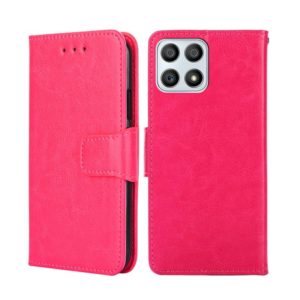 For Honor X30i Crystal Texture Leather Phone Case(Rose Red) (OEM)