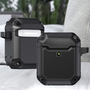 Shield Armor Shield Armor Waterproof Wireless Earphone Protective Case For AirPods 1/2(Black) (OEM)