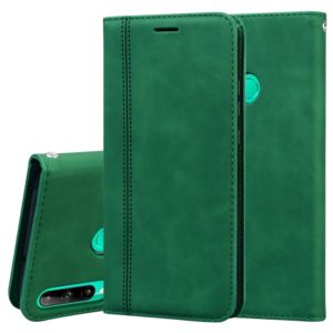 For Huawei P40 Lite E / Y7P Frosted Business Magnetic Horizontal Flip PU Leather Case with Holder & Card Slot & Lanyard(Green) (OEM)