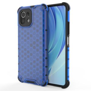 For Xiaomi Mi 11 Lite Shockproof Honeycomb PC + TPU Protective Case(Blue) (OEM)